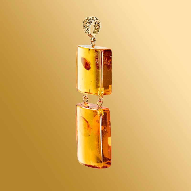 Кулоны бижутерия с янтарем
